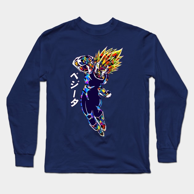 Vegeta Saiyan Long Sleeve T-Shirt by Retrostyle